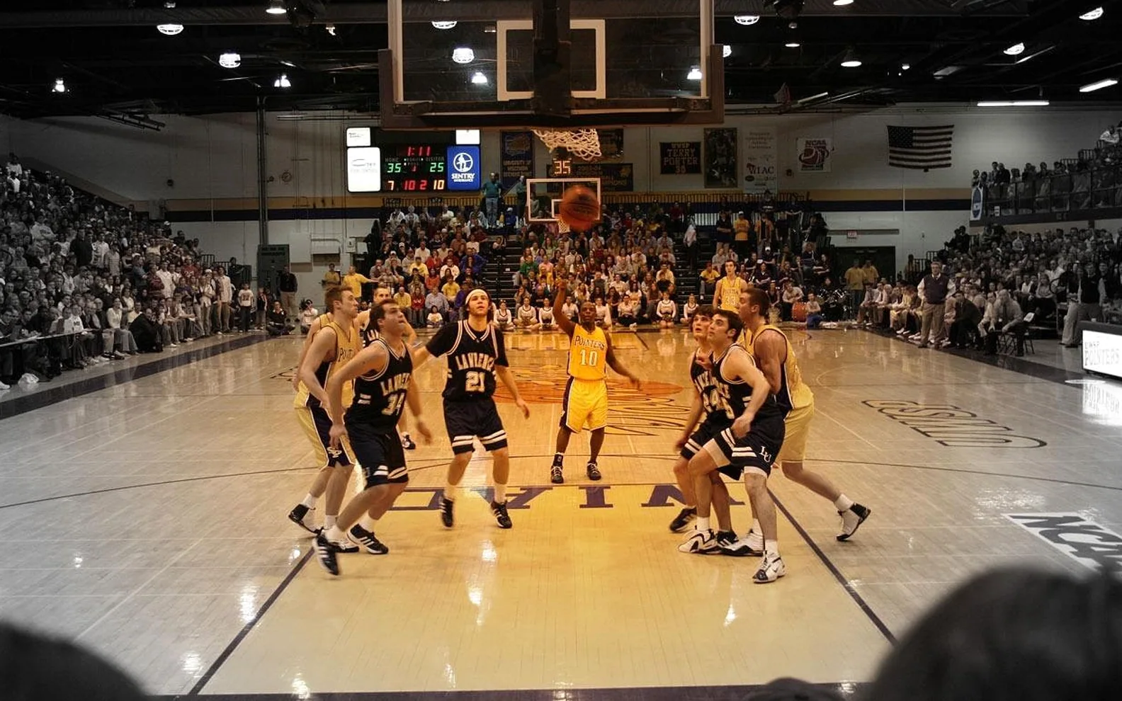 Basketball, game and team